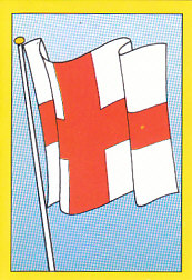 Flag England samolepka Semic EM 92 #236